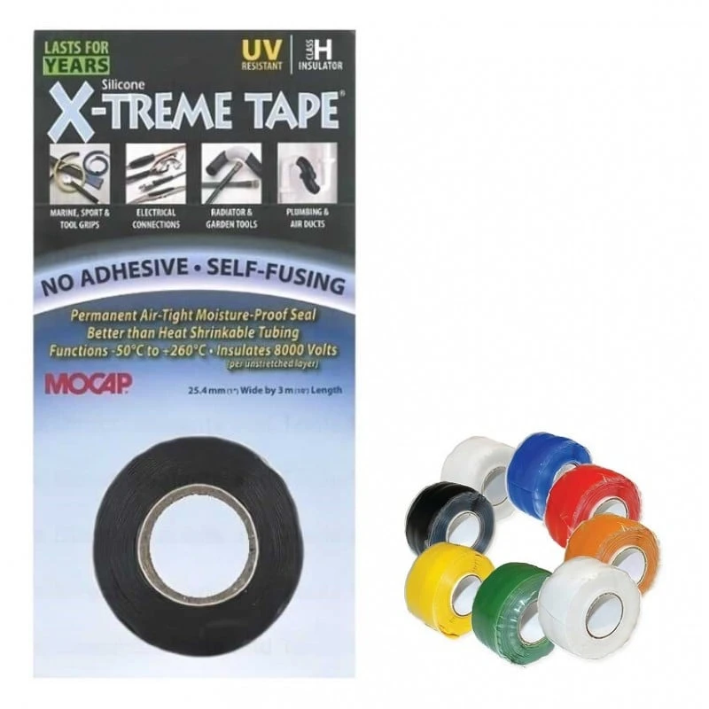 Discount 💯 Mocap X-Treme Tape Mocap X-Treme Repair Rescue Tape Silicone Rubber Self Fusing 7 Colours 🔥 2 Discount 💯 Mocap X-Treme Tape Mocap X-Treme Repair Rescue Tape Silicone Rubber Self Fusing 7 Colours 🔥