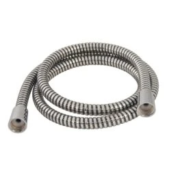 Cheapest 👏 Plumbob Shower Head Hose Corrugated Silver And Black 418144 ✔️
