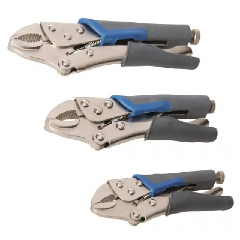 Discount โจ Silverline Tools Silverline Locking Pliers Soft Grip Curved Jaws 3pc Set 675268 ๐ฏ 3 Discount โจ Silverline Tools Silverline Locking Pliers Soft Grip Curved Jaws 3pc Set 675268 ๐ฏ