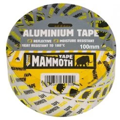 Cheap 😀 Mammoth Tapes Everbuild Mammoth Aluminium Tape 100mm Silver 2ALUM100 🎉