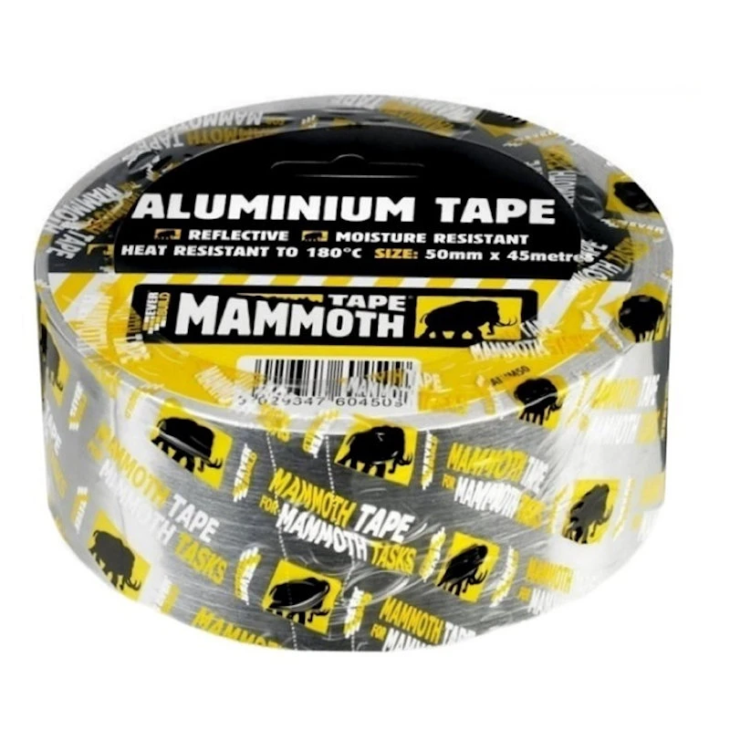 Cheap 😀 Mammoth Tapes Everbuild Mammoth Aluminium Tape 100mm Silver 2ALUM100 🎉 4 Cheap 😀 Mammoth Tapes Everbuild Mammoth Aluminium Tape 100mm Silver 2ALUM100 🎉 - Image 2