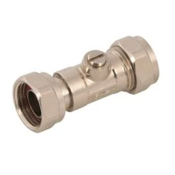 Best Pirce 🤩 Plumbob Straight Service Valve 1/2 Inch Swivel Union 15mm Compression 308901 😀