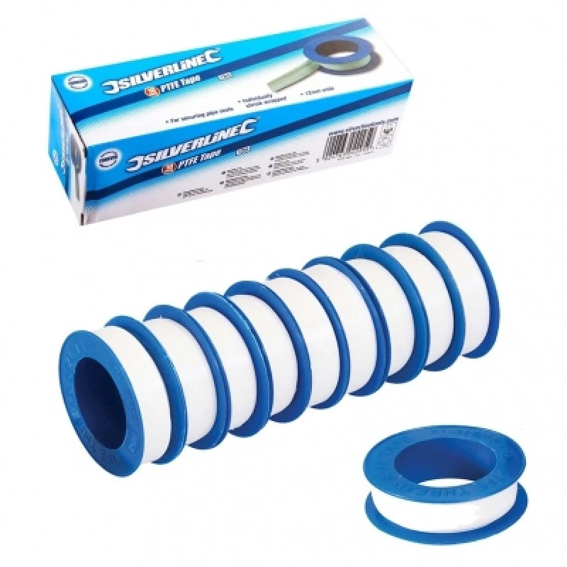 Brand new ๐คฉ Silverline Tools Silverline Plumbers PTFE Thread Sealing Tape 10 Pack 250475 ๐งจ 3 Brand new ๐คฉ Silverline Tools Silverline Plumbers PTFE Thread Sealing Tape 10 Pack 250475 ๐งจ