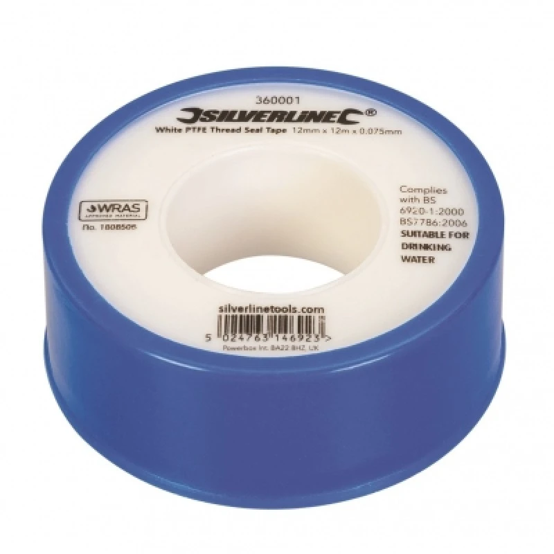 Brand new ๐คฉ Silverline Tools Silverline Plumbers PTFE Thread Sealing Tape 10 Pack 250475 ๐งจ 5 Brand new ๐คฉ Silverline Tools Silverline Plumbers PTFE Thread Sealing Tape 10 Pack 250475 ๐งจ - Image 3