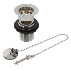 Deals 🛒 Plumbob Chrome Basin Waste Plug And Chain Slotted 491344 🧨