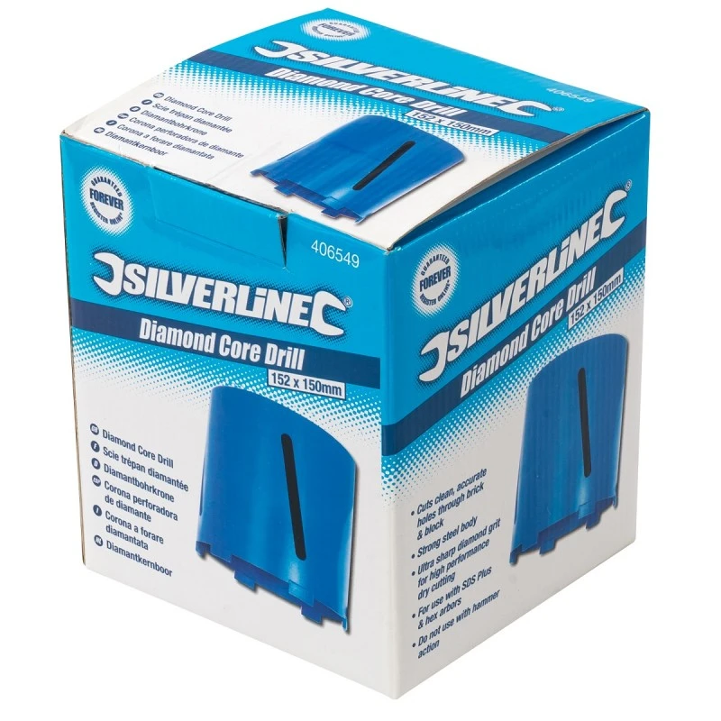 Wholesale π Silverline Tools Silverline Diamond Core Masonry Drill Bit 152mm X 150mm 406549 𧨠6 Wholesale π Silverline Tools Silverline Diamond Core Masonry Drill Bit 152mm X 150mm 406549 𧨠- Image 4