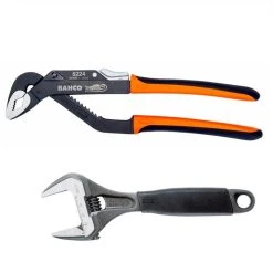 Deals ๐งจ Bahco Tools Bahco Adjustable 9031 ๐ง Wrench + 8224 Waterpump Pliers BAH903124TP ๐